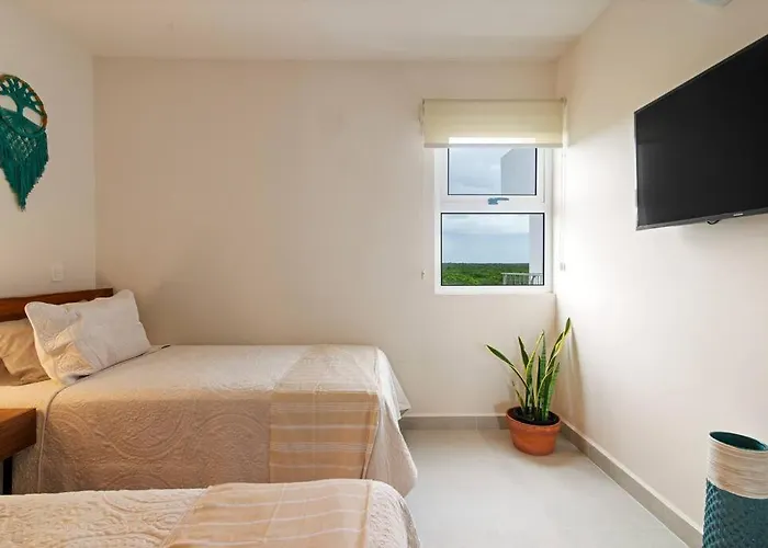 Oceanfront Seahorse Private Rooftop Terrace With Hot Tub Access 11 Pools Akumal