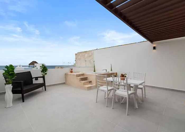 Apartamento Oceanfront Seahorse Private Rooftop Terrace With Hot Tub Access 11 Pools *